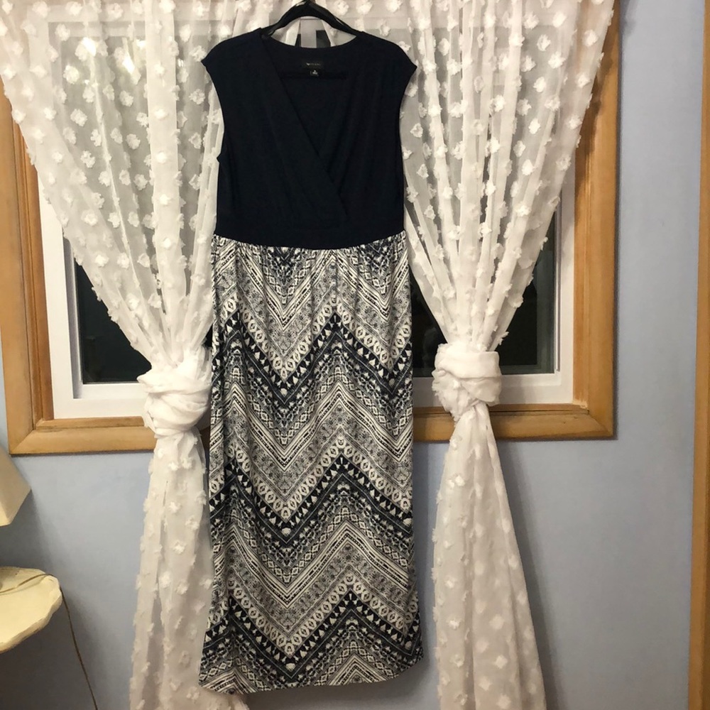 Navy maxi dress